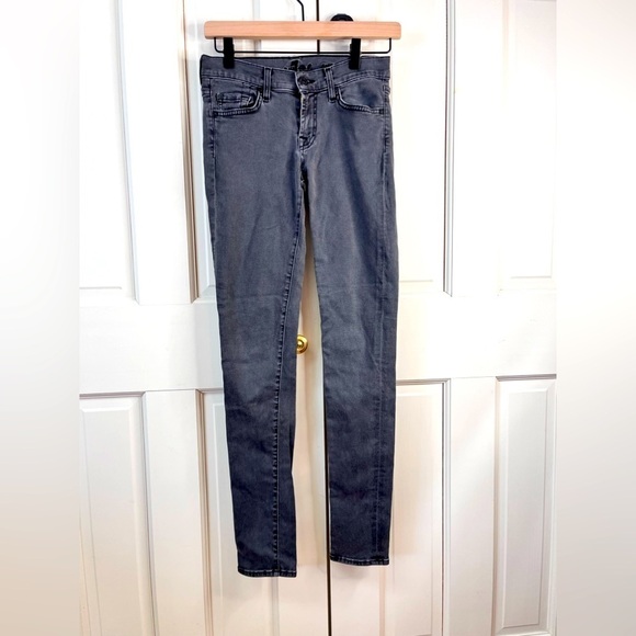 7 for all man kind Gray size 26 Skinny High Waisted Jeans - Picture 1 of 4